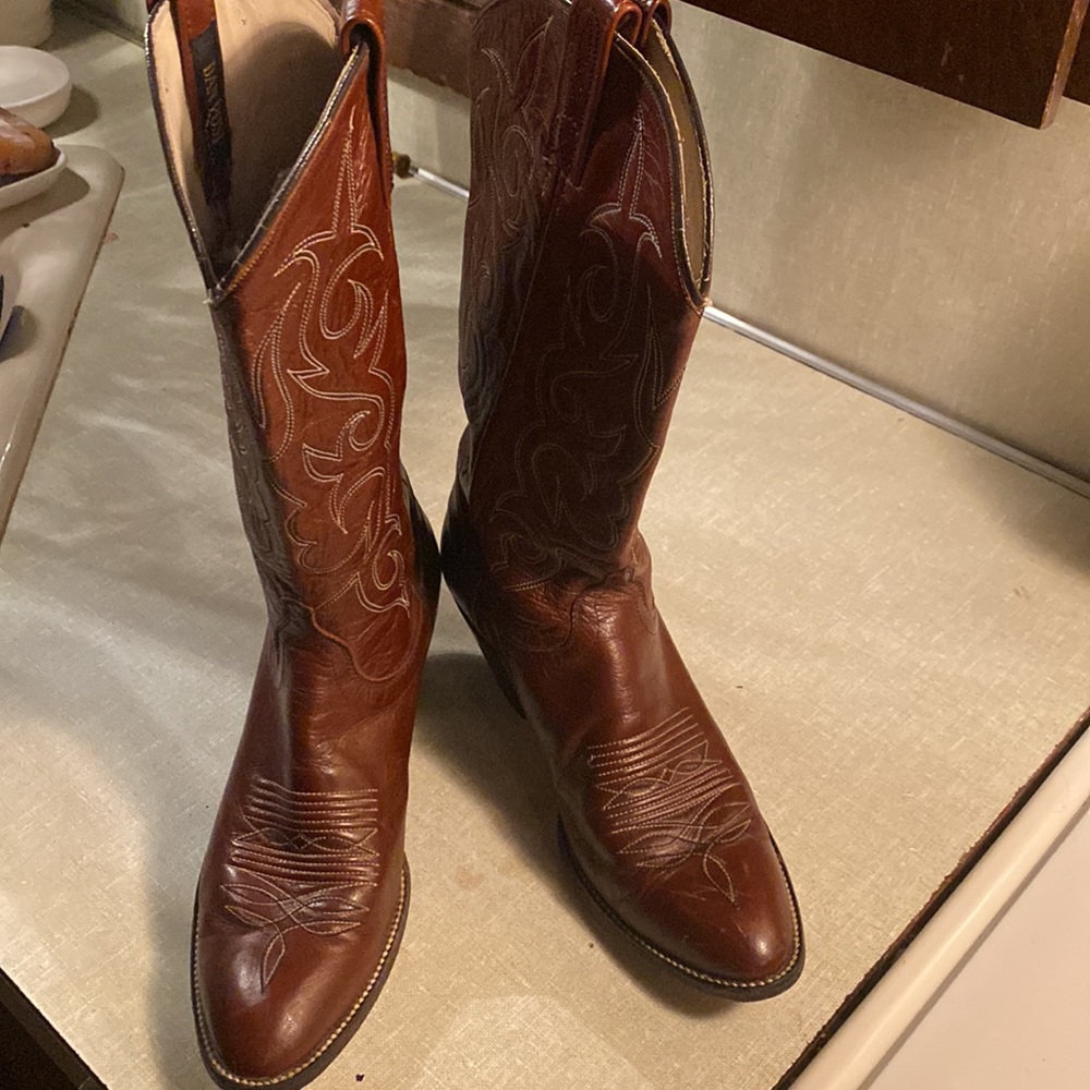 Vintage Dan Post CowGirl Leather boots